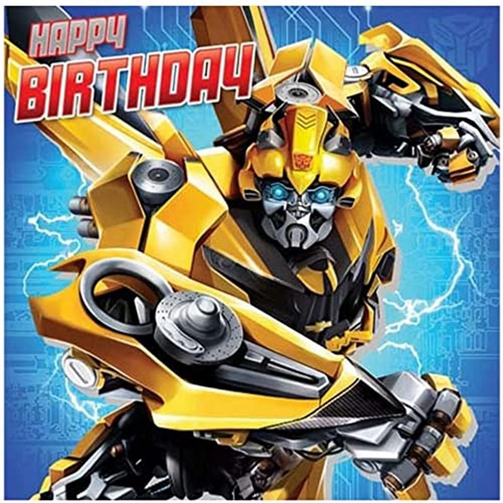 Transformers Square Birthday Card
