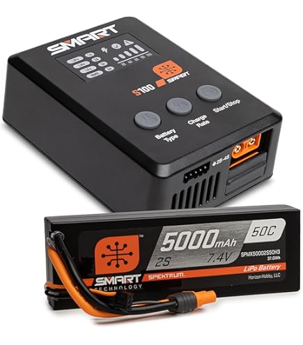 Spektrum Accesorios S100 1x100W USB-C Cargador Inteligente 65W USB-C GaN Fuente de alimentación Combo SPMXC2090P