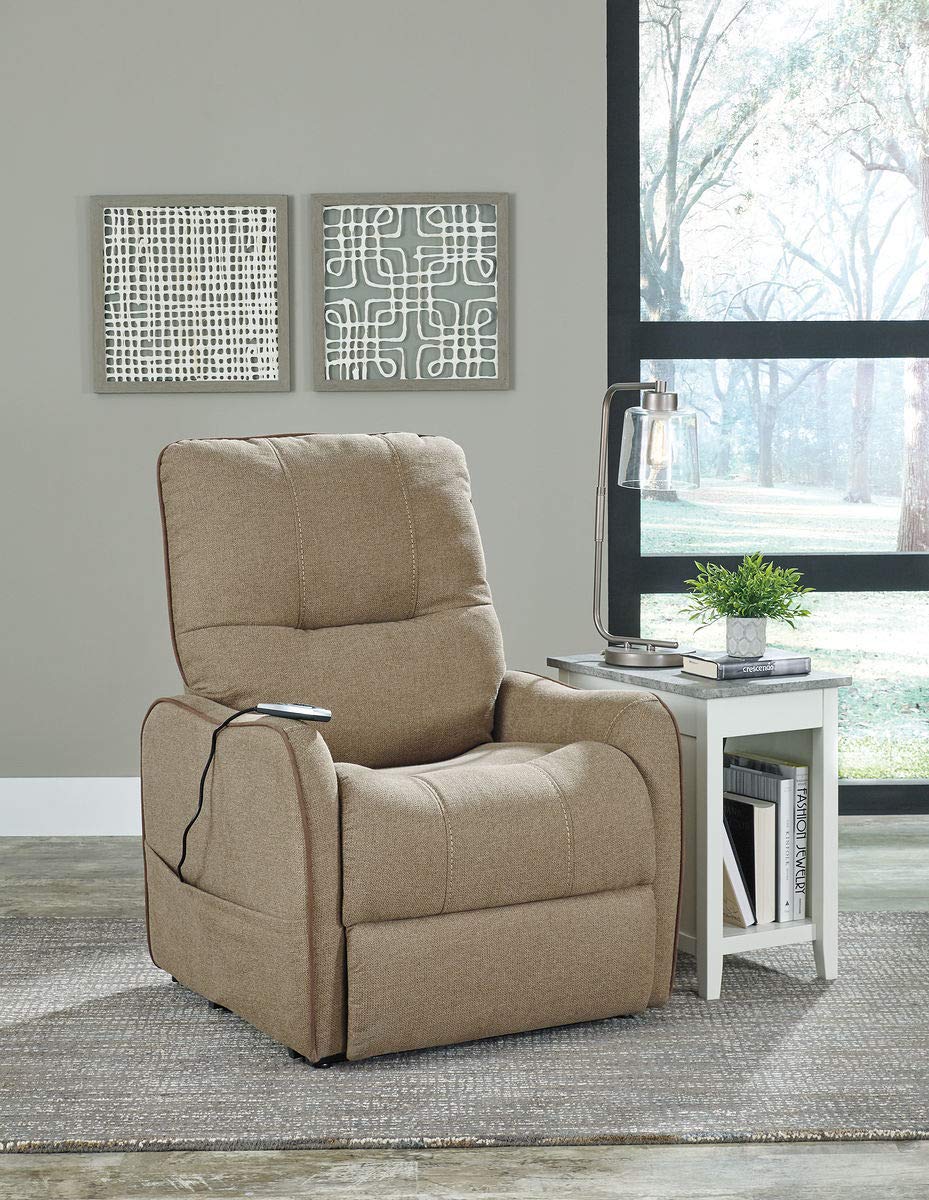 Signature Design By Ashley 2190212 The The Enjoy Power Lift Recliner Latte