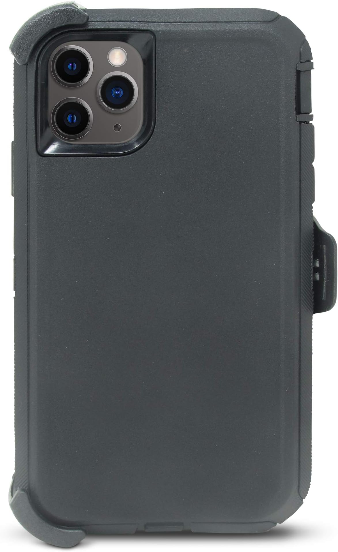 Speira Belt-Clip Kick-Stand Heavy Duty Holster Case Compatible with iPhone 11 Max Pro (Black&Black)