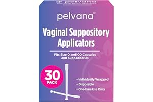 Pelvana Suppository Applicators for Women - (30 Pack) - Fits Size 0 and 00 Capsules - Often Used with Boric Acid Suppositories