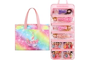 JIANYA Dolls Storage Bag Toys Display Carrying Storage Organizer Clear View Compatible with All Surprise Dolls Small Toy
