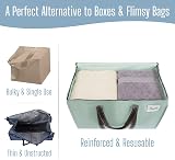 Venо 4 Pack Moving Bags and Large Storage Bins with Lids Green view 5