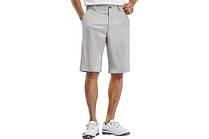 PULI Mens Golf Hiking Shorts Lightweight Casual Dress 12"/10" Inseam Work Stretch Travel Hybrid Quick Drying with Pockets
