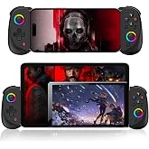 arVin Mobile Gaming Controller for iPad/Tablet[Within 5-10"] Wireless Gamepad for iPhone/Android/PC/Switch/PS4, with RGB Hall Effect Joystick/Turbo/6-Axis Gyro/Vibration/Support Streaming/Cloud Gaming