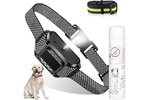 WACNEM Citronella Bark Collar for Dogs, Spray Dog Collar Level 3 Sensitivity Adjustable Spray Collar, Safer Spray Training Dog Collar Suitability for L/M/S Dog [1* Spray Refill]