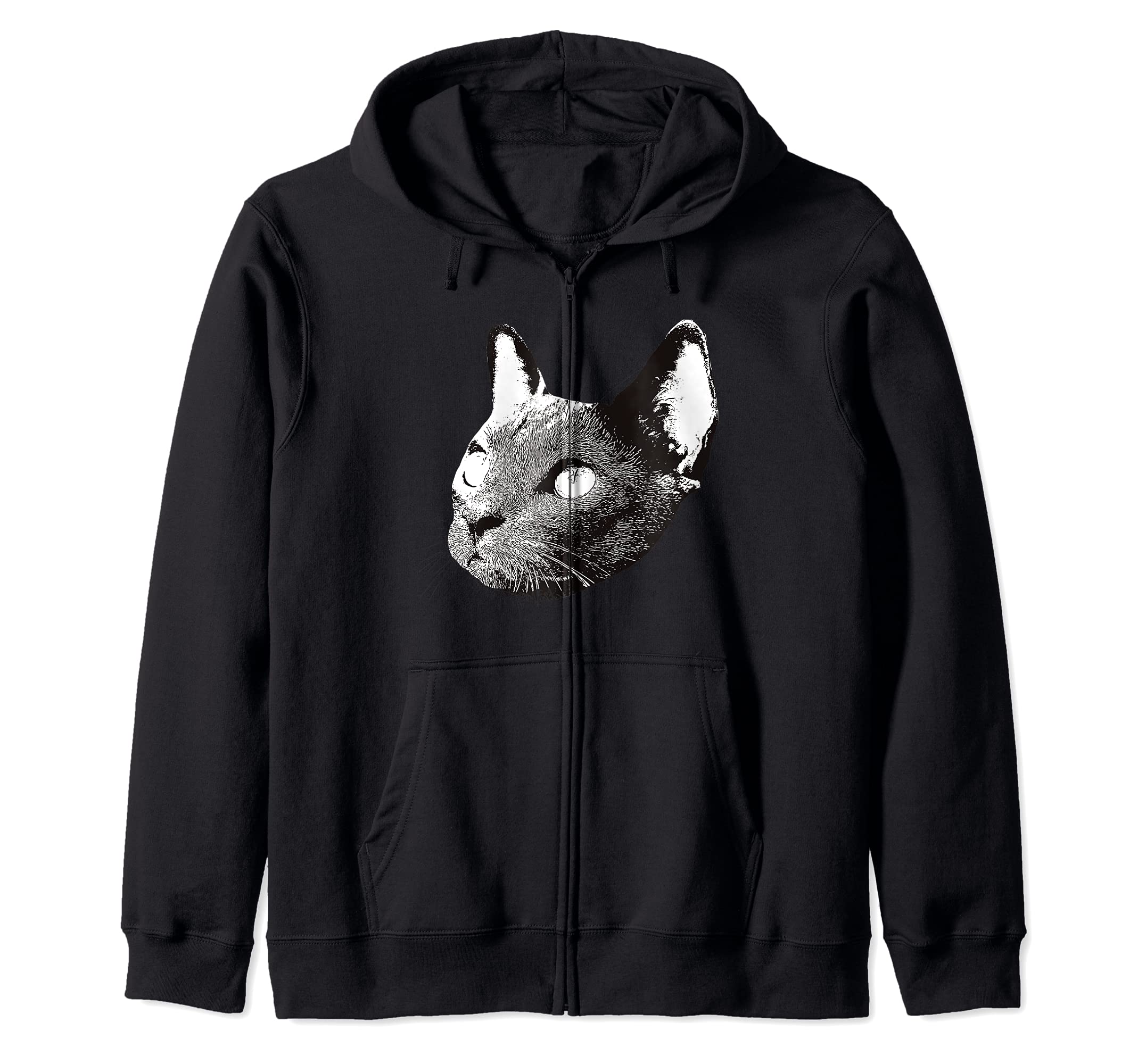 Korat Cat Zip Hoodie