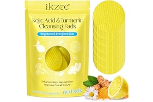 JCKBDNR Turmeric Cleansing Pads for Dark Spots, Kojic Acid Pads Turmeric Cleansing Pads for Dark Spots,Essentials Turmeric Kojic Acid Pads for Face (1PACK)