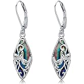 Dragonfly Earrings 925 Sterling Silver Filigree Earrings Dragonfly Dangle Drop Christmas Jewelry Gifts for Women