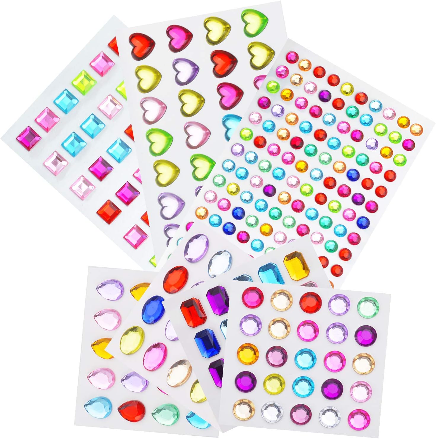 Gem Stickers, Self Adhesive Rhinestones Stickers Craft