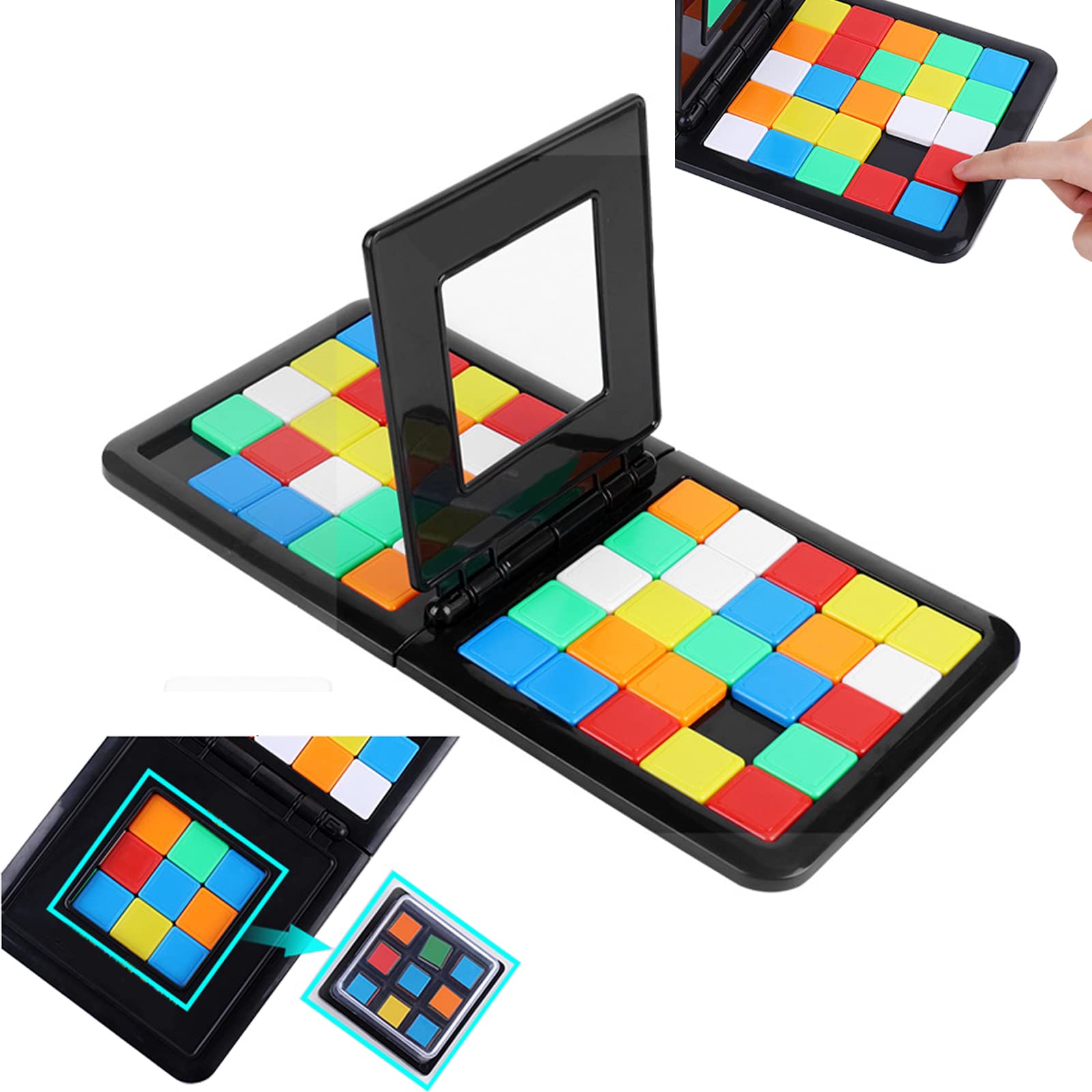 EACHHAHA Race Magic Block Board Game - Genius Square Sequence Puzzles for Boys and Girls 5+