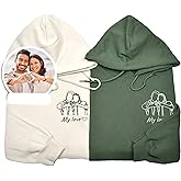 TLOVELY - Custom Photo Hoodie, T-shirts Portrait From Photo, Customized Valentines Day Gifts For Boyfriend, Girlfriend