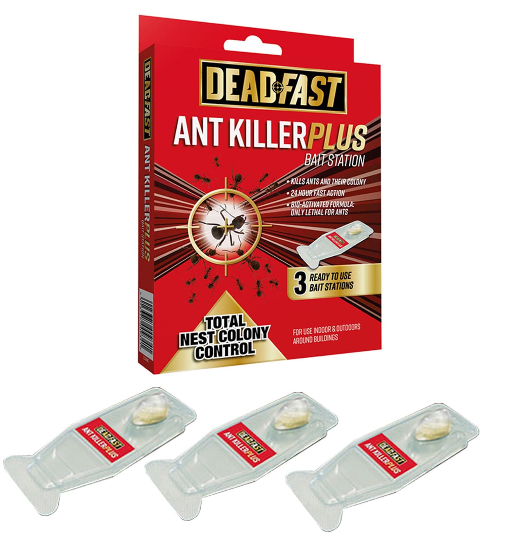hep® FastAction Ant Killer Plus Ant Trap Bait Station 3 x 4g
