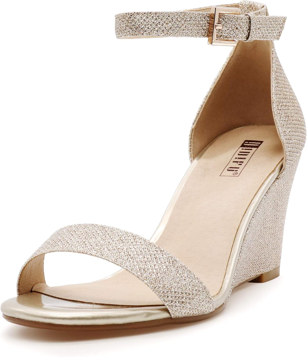 gold wedge heels for wedding