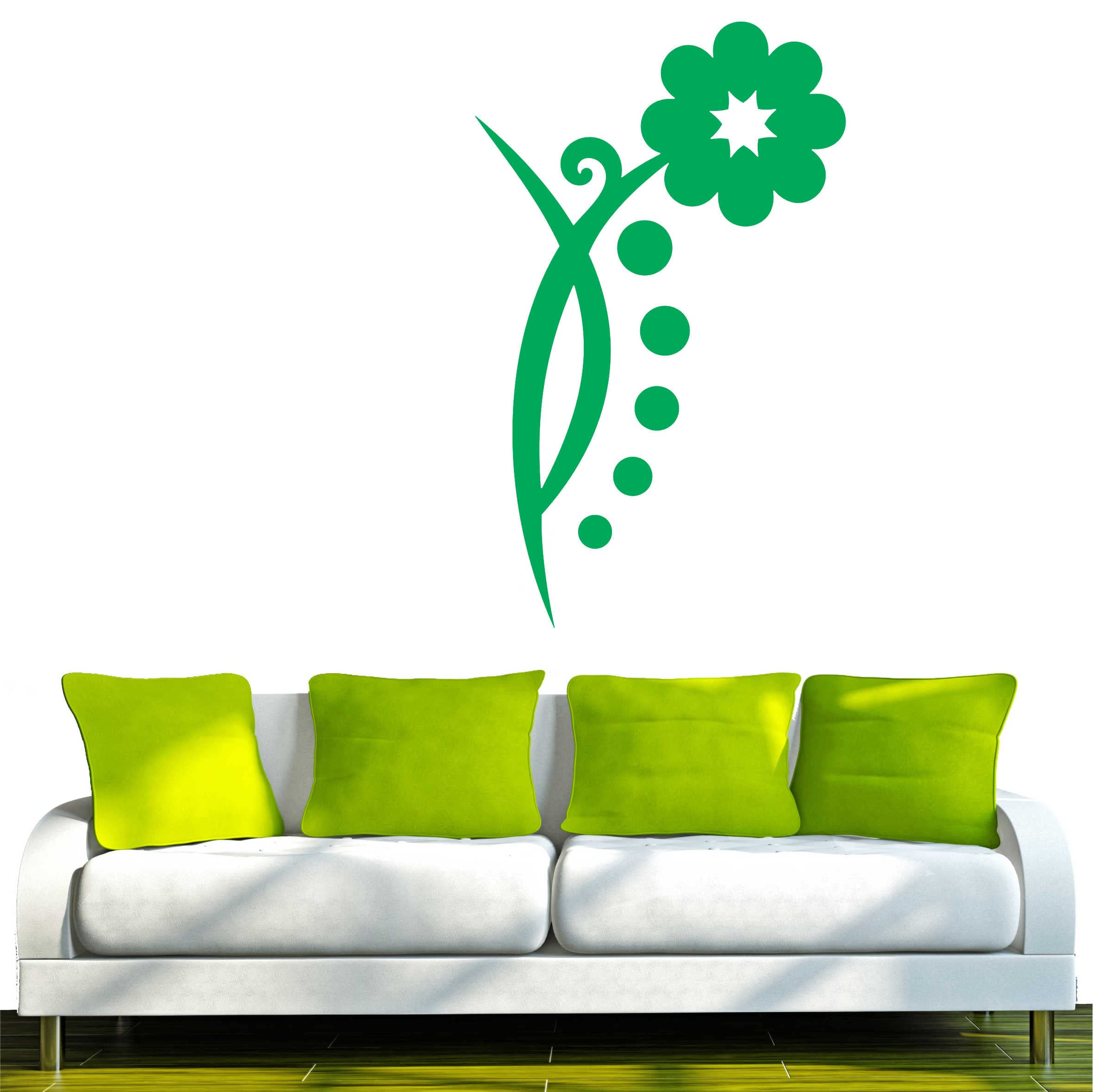 Indigos Wall Decal, Vinyl, Green, 60 x 10 x 10 cm