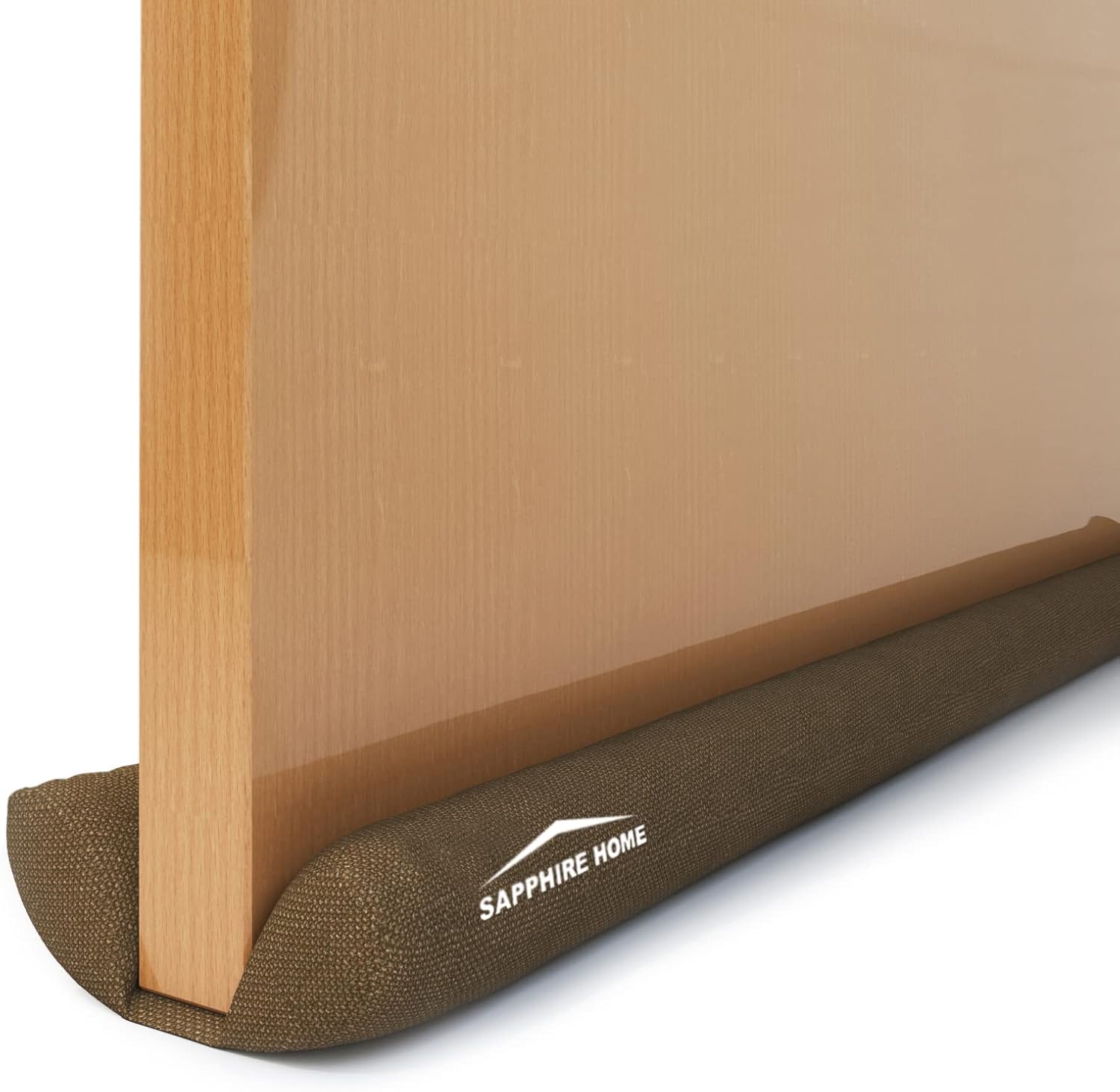 Draft Stoppers - Sapphire Home Under Door Draft Stopper, 30 to 36 Inch Adjustable Waterproof Double Draft Blocker (Brown)