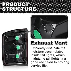 CROSSDESIGN Rear Tail Lights Compatible with Chevy