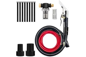PHABCF Better Extractor Hose Kit, Compatible with Shop Vac Extractor Kit, Comes with 25 FT Waterline,Combined Spray and Suction Dusting Head, Suitable for Household, Automotive, and Industrial Cleaning