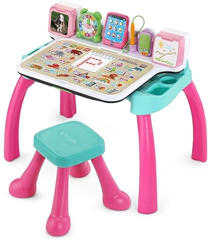 Amazon.com: VTech Touch and Learn Activity Desk Deluxe, Pink