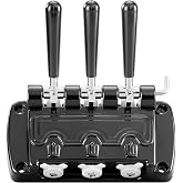 3-Handle Discharge Door for VEVOR YKF Soft Serve Ice Cream Machines | Complete faceplate with 3 handles, valve rods, and seals for select VEVOR YKF soft serve ice cream machines; verify fit.