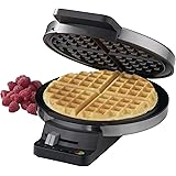 Cuisinart WMR-CAP2 Round Classic Waffle Maker, Brushed Stainless,Silver