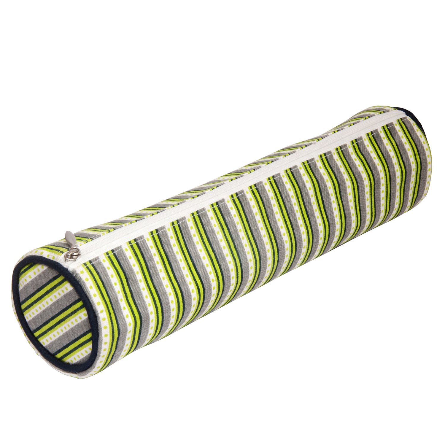 KnitPro Hand Block Printed Fabric Storage Solutions Greenery Single Poined Needle CASE (35 / 40CM), Cotton, Multi-Colour, 38 x 8.5 x 8.5 cm