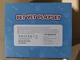 Sanlebi Doctors Set for Kids Vet Kit with Plush Dog Blue 25Pcs view 9