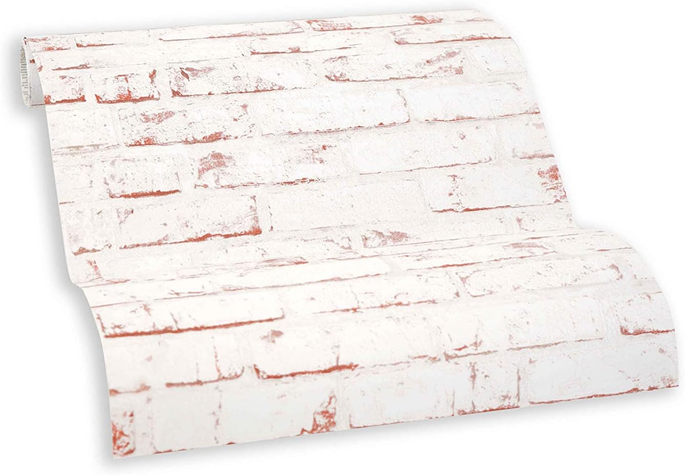 Livingwalls Self-Adhesive Panel Pop.Up Panel 3D in Stone Look Photorealistic Brick 2.50 m x 0.52 m Beige Brown Cream Made in Germany 955701 95570-1 Red White - Image 4