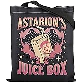 ZJXHPO Astarion Game Tote Bag Astarion BG3 Reusable Grocery Shopping Bag Astarion’s Juice Box BG3 Handbag (Juice Box BL Tote), Medium