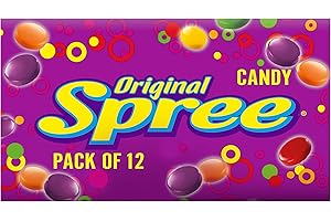 Wonka Spree Original Hard Candy, 5 Ounce Theater Candy Boxes (Pack of 12)
