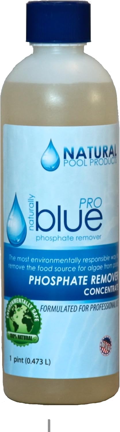 Amazon Com Naturally Blue Pro Phosphate Remover 1 Pint Swimming Pool Enzymes Garden Outdoor