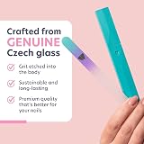 Bona Fide Beauty Czech Glass Nail File Crystal Green Violet Hardcase EU view 2