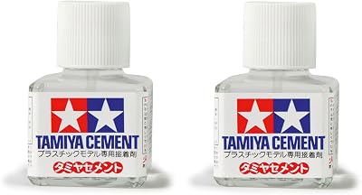 Tamiya 87003 Liquid Cement Twin Pack 40ml Polystyrene Glue with Brush