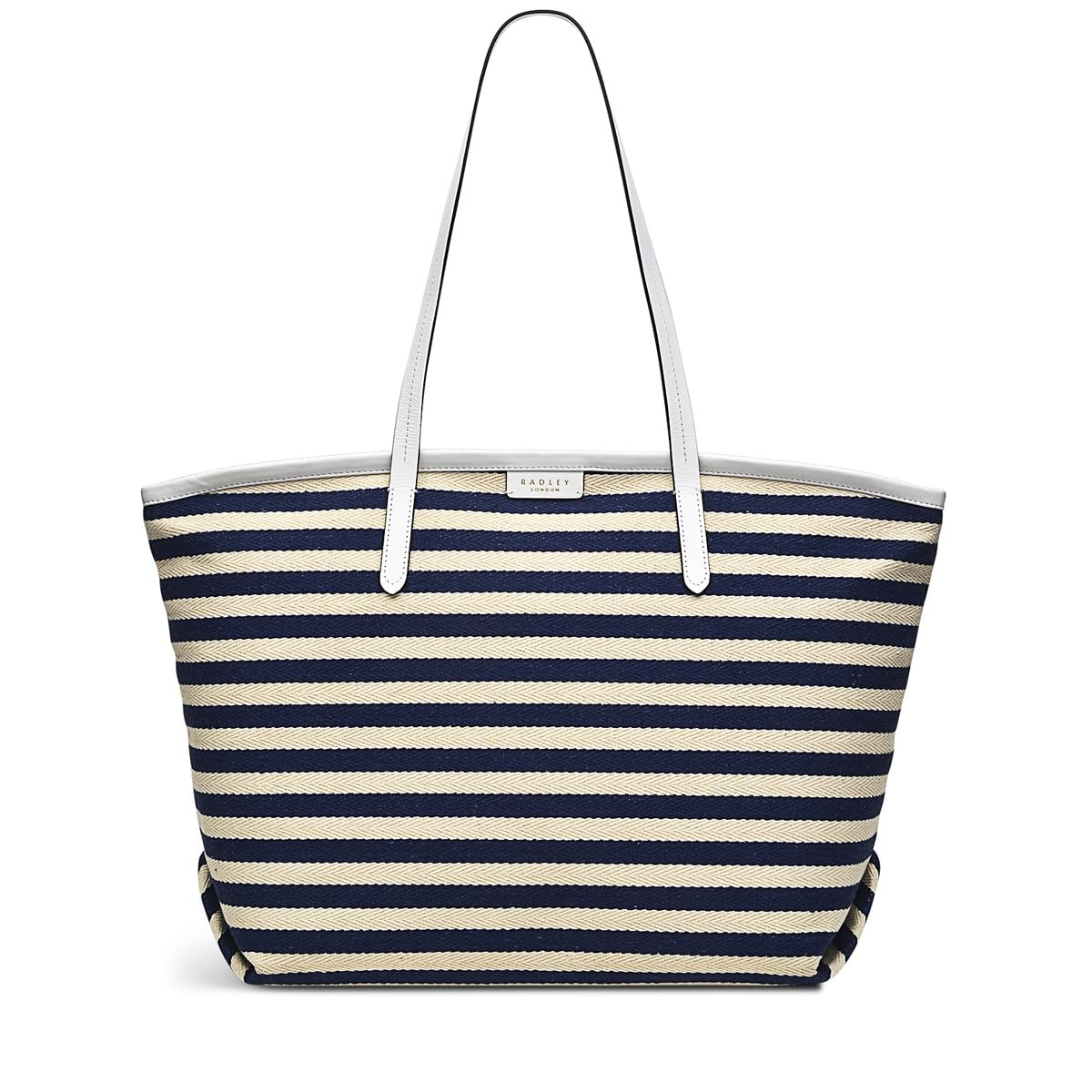 Photo 1 of RADLEY London Cromer Way Stripe Women’s Large Fabric Ziptop Tote Bag