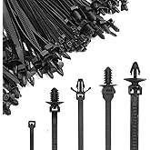 UOIENRT160Pcs Universal Push Mount Cable Zip Tie, Durable Cable Zip Ties Nylon Self Locking Cable Strap for Engine Bay Wire H