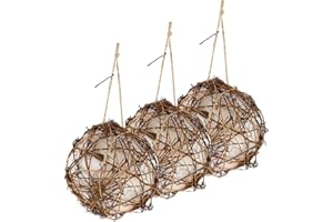 SHINEOFI 3pcs Hummingbird Nesting Balls for Outdoor Garden and Indoor Use Eco-Friendly Nesting Material