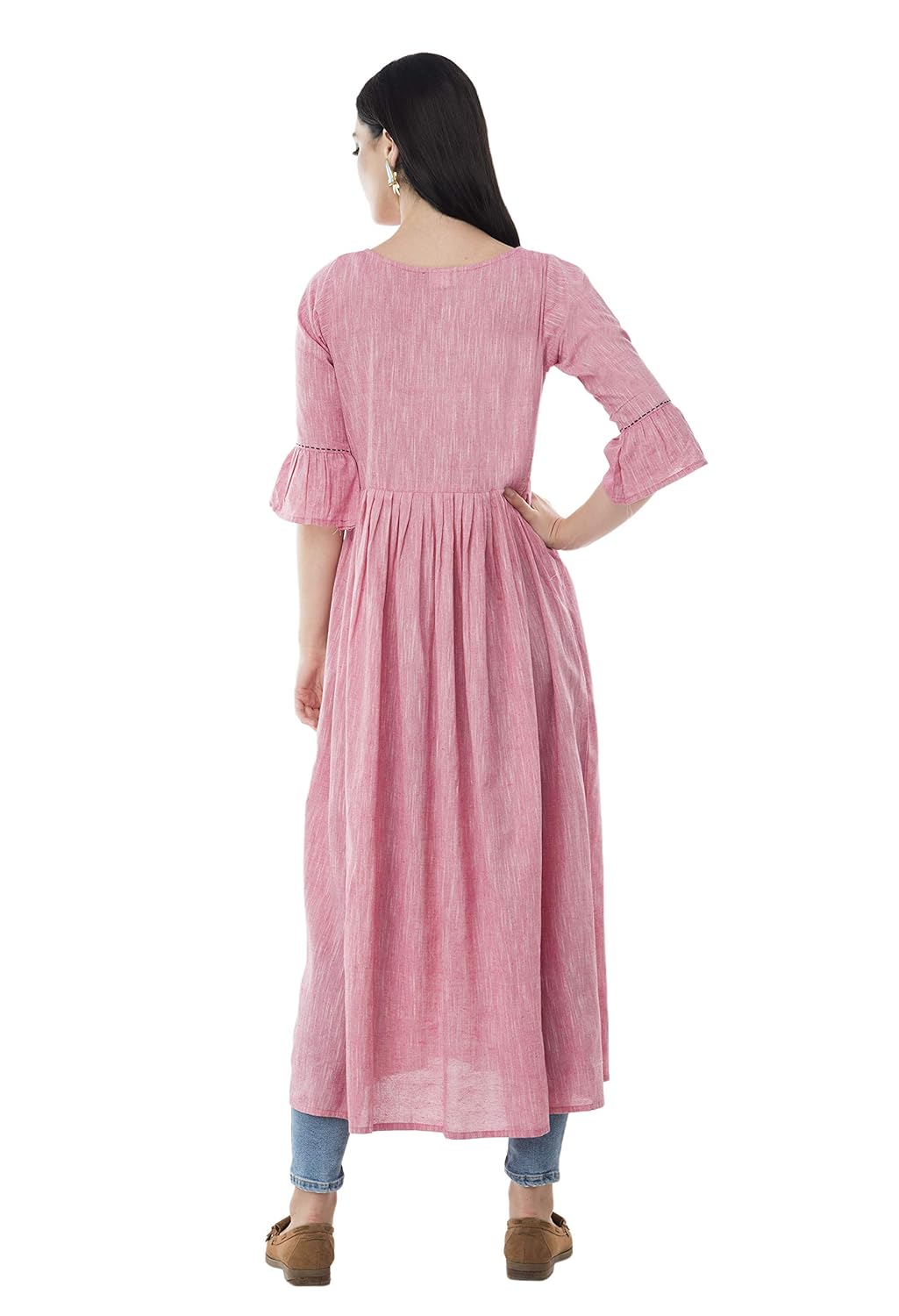 anjushree choice women stitched printed rayon anarkali kurti kurta (new festival collection)