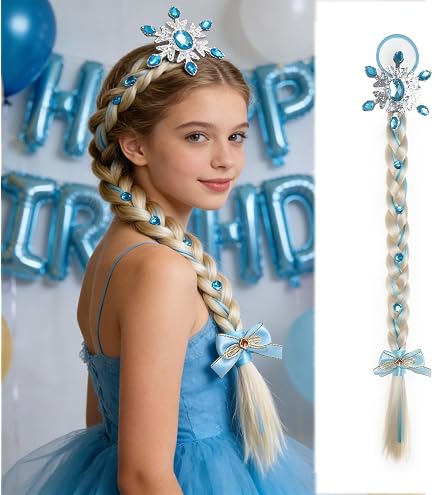 Synthetic Hair Braid Headband Clip On Elegant Y2K Chic Hairstyle Accessory Amazon.com : Y2K Clip-in Braids Hair Extensions for Women  main image 4