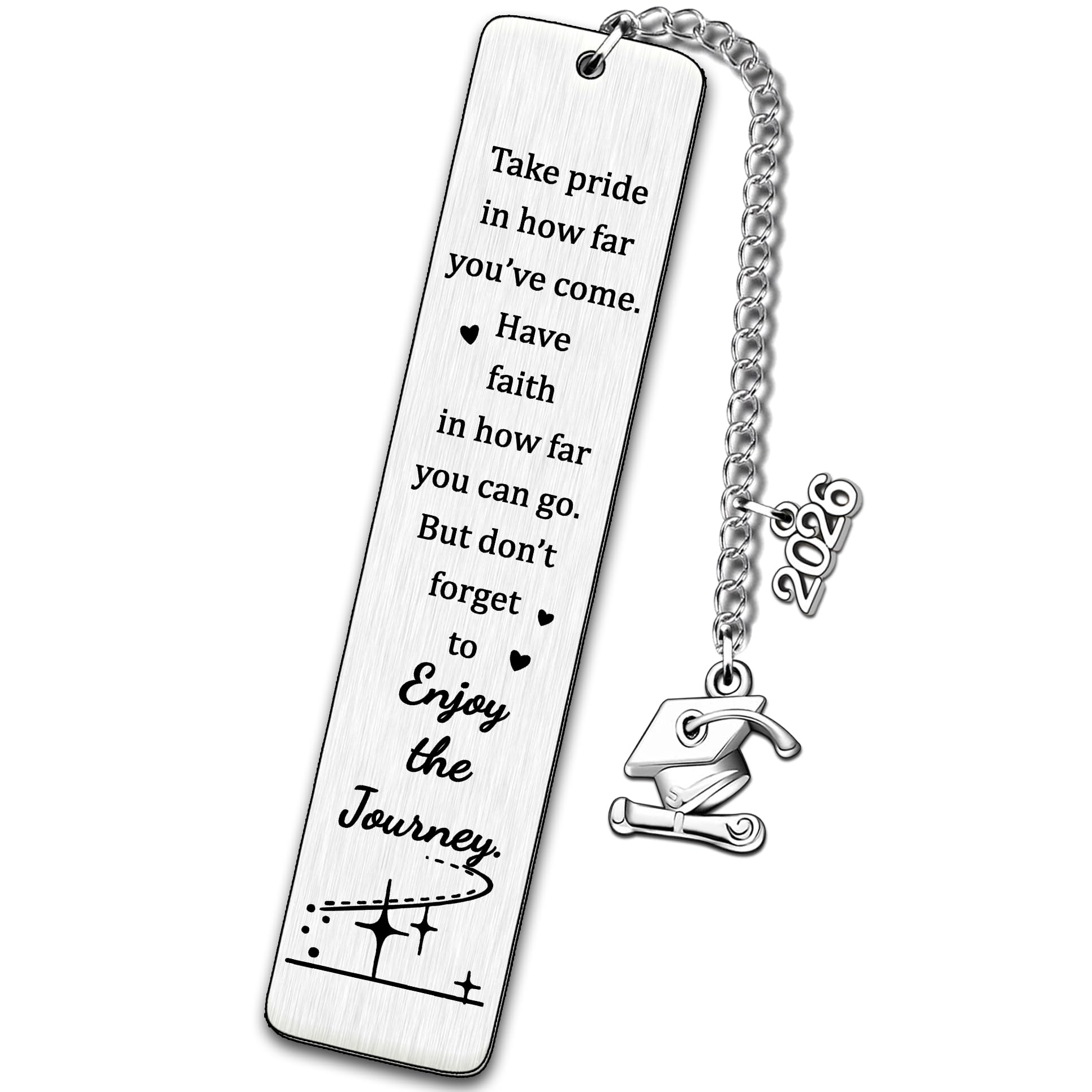 AMZQ Graduation Bookmarks Gifts for Her Him Middle Senior High School Grads Class of 2026 Inspirational Gift for Women Men Girls Boys Daughter Son