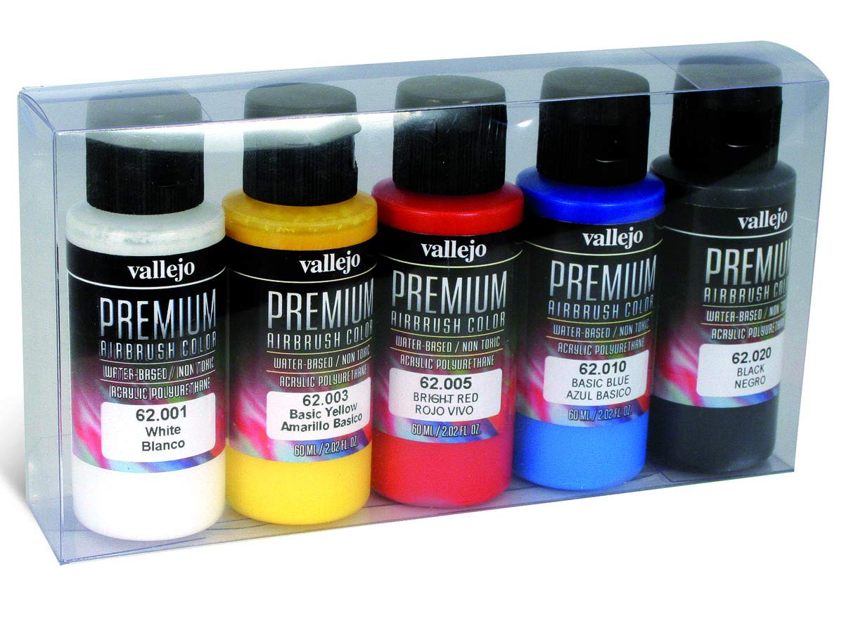 Vallejo Premium Color 60 ml Opaque Color Set (Set of 5)