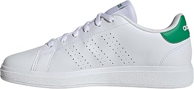 Unisex Kinder Advantage Base 2.0 Junior Shoes, Cloud White/Cloud White/Green, 38 EU