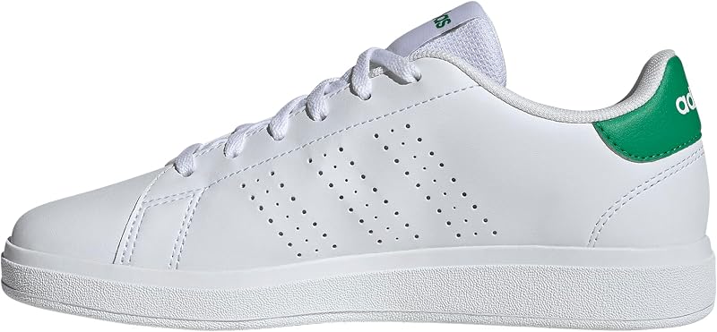 Unisex - Bambini e Ragazzi Advantage Base 2.0 Junior Shoes, Cloud White/Cloud White/Green, 38 EU — foto 1 di 8