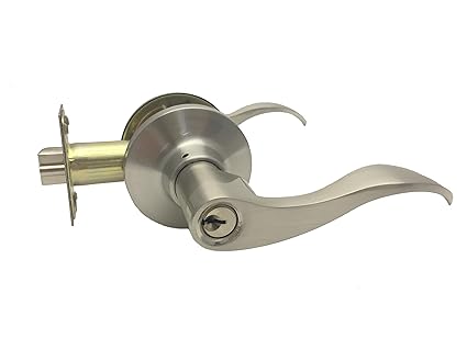 Colester Direct Brushed Satin Nickel Door Lever Entry Privacy Passage Dummy Deadbolt Entry Keyed Different
