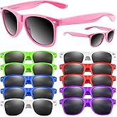 ASTARON 12 Pack Party Sunglasses Bulk Neon Party Favors for Beach Wedding Party Pool Party Supplies