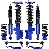 maXpeedingrods Coilovers for Ford Mustang S-197 2005-2014, Height Adjustable Coilovers Suspension Kit, Preset Damping Lowering Kit Blue