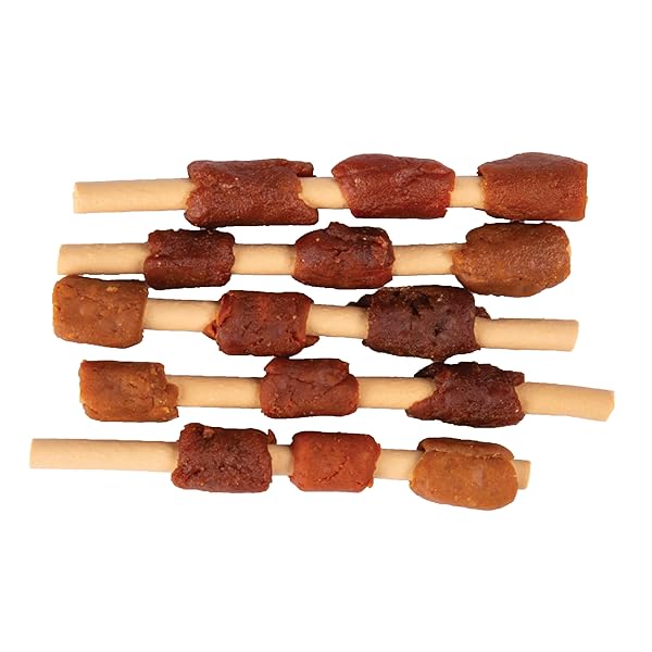 DREAMBONE DREAM KABOBZ, RAWHIDE FREE DOG CHEW STICKS MADE MADE WITH REAL CHICKEN AND VEGETABLES, 18 COUNT