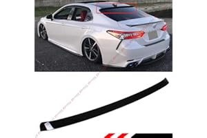 CUZTOM TUNING JDM Style Glossy Black Rear Window Roof Spoiler Compatible with 2018-2024 Toyota Camry LE SE XSE XLE Hybrid TRD