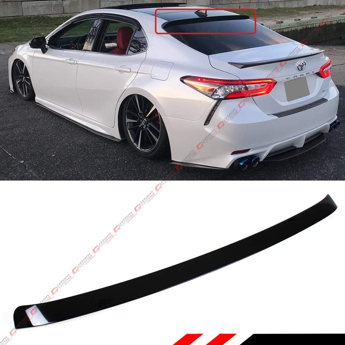 Cuztom Tuning Fits For 2018 2020 Toyota Camry Le Se Xse Xle Hybrid Glossy Black Rear Window Roof Spoiler Buy Online In Japan At Desertcart Jp Productid 90336098