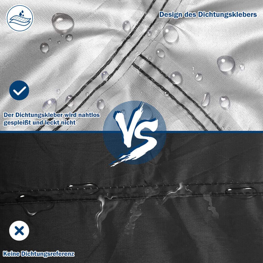 Toptrek Fahrradabdeckung 210D mit Nahtband Oxford-Gewebe Wasserdicht Hochwertige Fahrradgarage Outdoor 200 x 110 x 70 cm Reißfestigkeit Sonnenschutz Fahrrad Schutzhülle mit Beutel 2