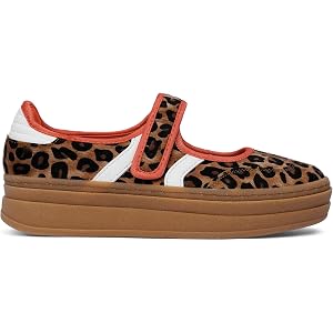 Mary Jane Sneakers for Women Retro Platform Sneakers Slip on Walking Flats | Round Toe Mary Jane Shoes, Hook and Loop ,Platfo